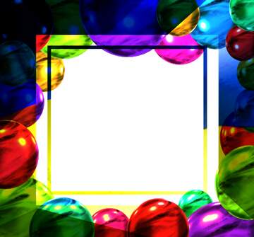 FX №264233 Colored Crystal Spheres frame template