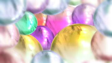FX №264243 Pastel colors  Glass Spheres