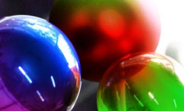 FX №264164 Rainbow Reflections: Colorful Glass Balls for Congratulating in Style