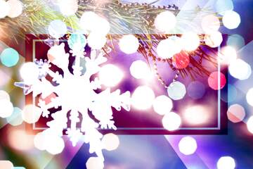 FX №267536 Festive Snowflake Dreams: Winter Background Joy