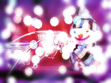 FX №267415 Festive Snowman Dreams: A Winter Wishes Background
