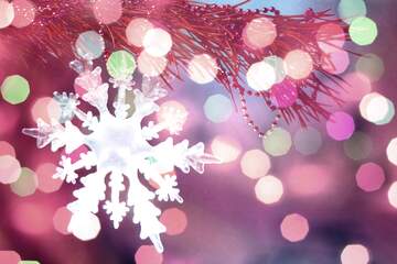 FX №267549 Frosty Reverie: Snowflake Winter Wishes Background