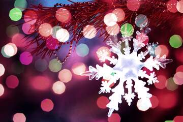 FX №267518 Snowflake Blizzard Bliss: Winter Wishes Background