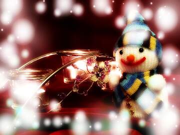 FX №267400 Snowman Serenade: Winter Wishes Background Delight