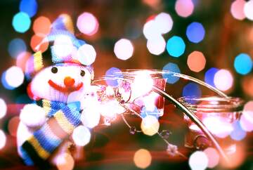 FX №267404 Snowman Serenity: Winter Wishes Background Bliss