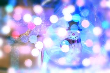 FX №267447 Winter Frost Whispers: Snowman Wishes Background Joy