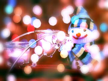 FX №267409 Winter Wonderland Wishes: Snowman Background Joy