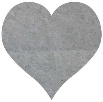 FX №5376 Old grey paper in heart