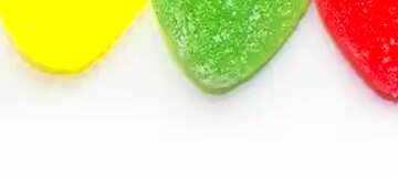 FX №58921 a piece of green gummy candy