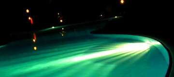FX №59319 Abdeckung. Die Pools in der Nacht.