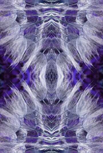 FX №61256 blue pattern dandelion fractal