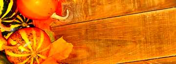 FX №61483 Abdeckung. Herbst Hintergrund mit Kürbis-Seite.