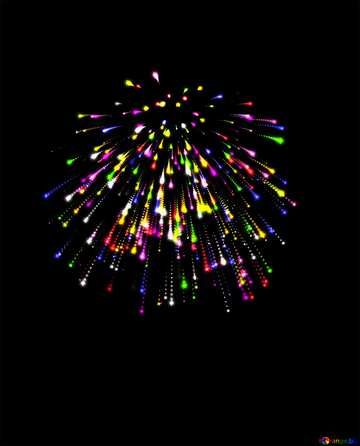 FX №62282 Colorful fireworks template image heart