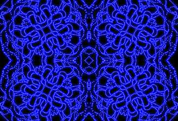 FX №62292 Fantastic ornament blue  fantastic pattern