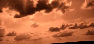 FX №73707 sky dark clouds