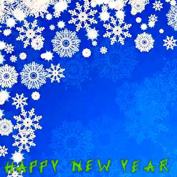 FX №81668 Blue Christmas background HAPPY NEW YEAR text