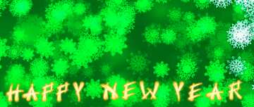 FX №82104 Green background happy  new year