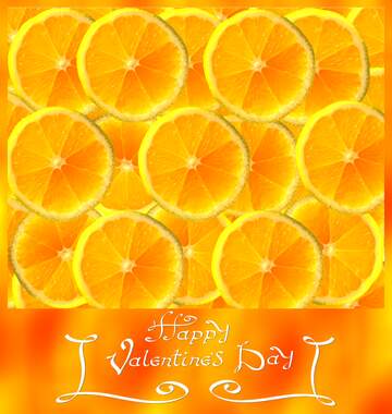 FX №91774 Background lemon frame happy valentines day