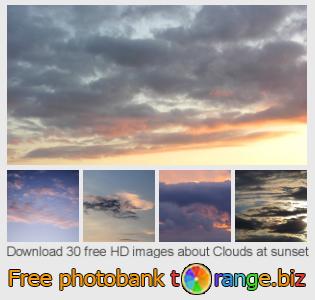 images free photo bank tOrange offers free photos from the section:  clouds-sunset