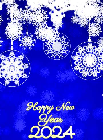 FX №198333 2024 happy new year Christmas Clipart