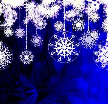 FX №201157 Blue Christmas Clipart Polygon abstract geometrical background with triangles