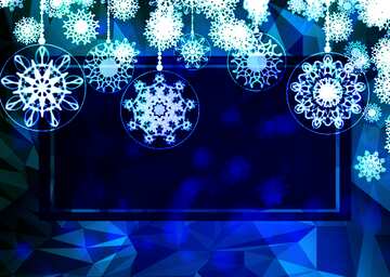 FX №201159 Christmas design frame template Polygon abstract geometrical background with triangles