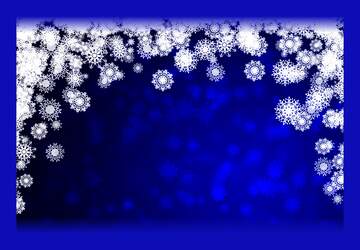 FX №202256 Blue background Christmas and new year dark frame