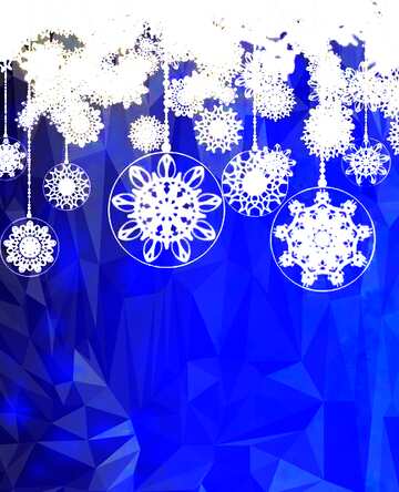 FX №203182 Clipart Christmas Polygonal abstract geometrical background with triangles xmas blue