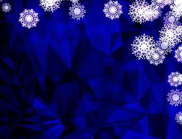 FX №204458 Blue Christmas Polygonal abstract geometrical background with triangles
