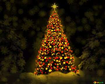 FX №206660 Christmas tree lights
