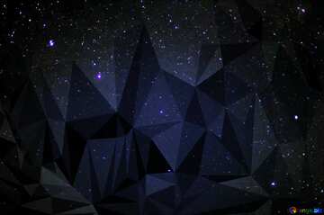 FX №206805 sky with stars  polygonal triangles background