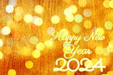 FX №208094 Wood texture bokeh background happy new year 2024
