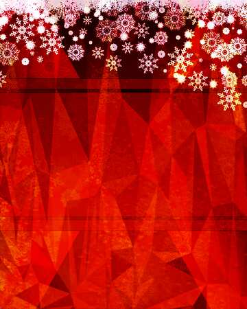 FX №209882 Red Christmas Polygonal background