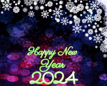 FX №212721 happy new year 2024 Christmas background blue yellow text