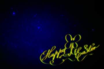 FX №231140 Happy Easter blue night stars background