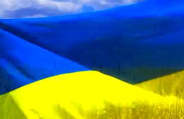 FX №61116 Abdeckung. Die Flagge der Ukraine.