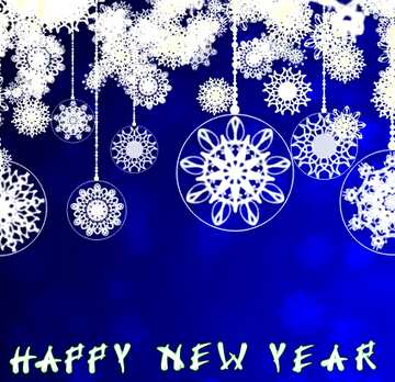 FX №77912 Blue Clipart Happy New Year