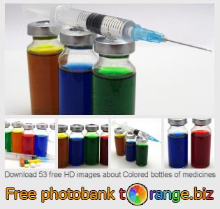 images free photo bank tOrange offers free photos from the section:  colored-bottles-medicines