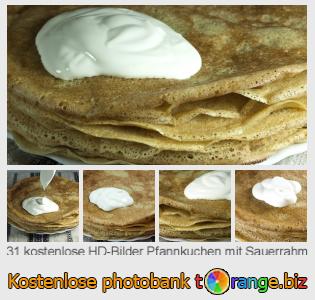 Bilddatenbank tOrange bietet kostenlosen Fotos aus dem Bereich:  pfannkuchen-mit-sauerrahm