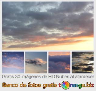 Banco de imagen tOrange ofrece fotos gratis de la sección:  nubes-al-atardecer