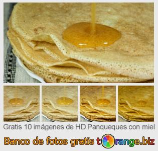 Banco de imagen tOrange ofrece fotos gratis de la sección:  panqueques-con-miel