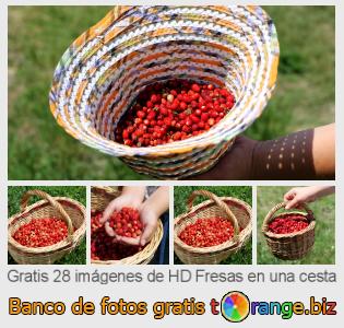 Banco de imagen tOrange ofrece fotos gratis de la sección:  fresas-en-una-cesta