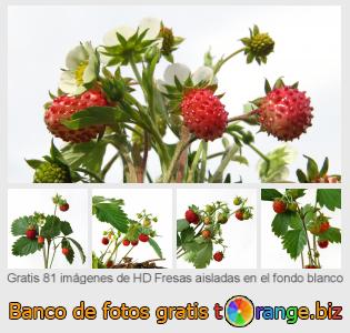 Banco de imagen tOrange ofrece fotos gratis de la sección:  fresas-aisladas-en-el-fondo-blanco