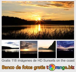 Banco de imagen tOrange ofrece fotos gratis de la sección:  puestas-de-sol-en-la-costa