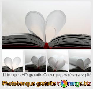 Banque d'images tOrange offre des photos libres de la section:  coeur-pages-réservez-plié