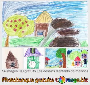 Banque d'images tOrange offre des photos libres de la section:  les-dessins-denfants-de-maisons