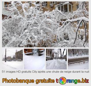 Banque d'images tOrange offre des photos libres de la section:  city-après-une-chute-de-neige-durant-la-nuit