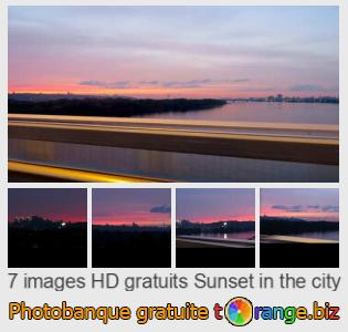 Banque d'images tOrange offre des photos libres de la section:  coucher-de-soleil-dans-la-ville