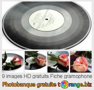 Banque d'images tOrange offre des photos libres de la section:  fiche-gramophone
