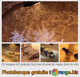 Banque d'images tOrange offre des photos libres de la section:  nuit-des-chutes-de-neige-dans-la-ville
